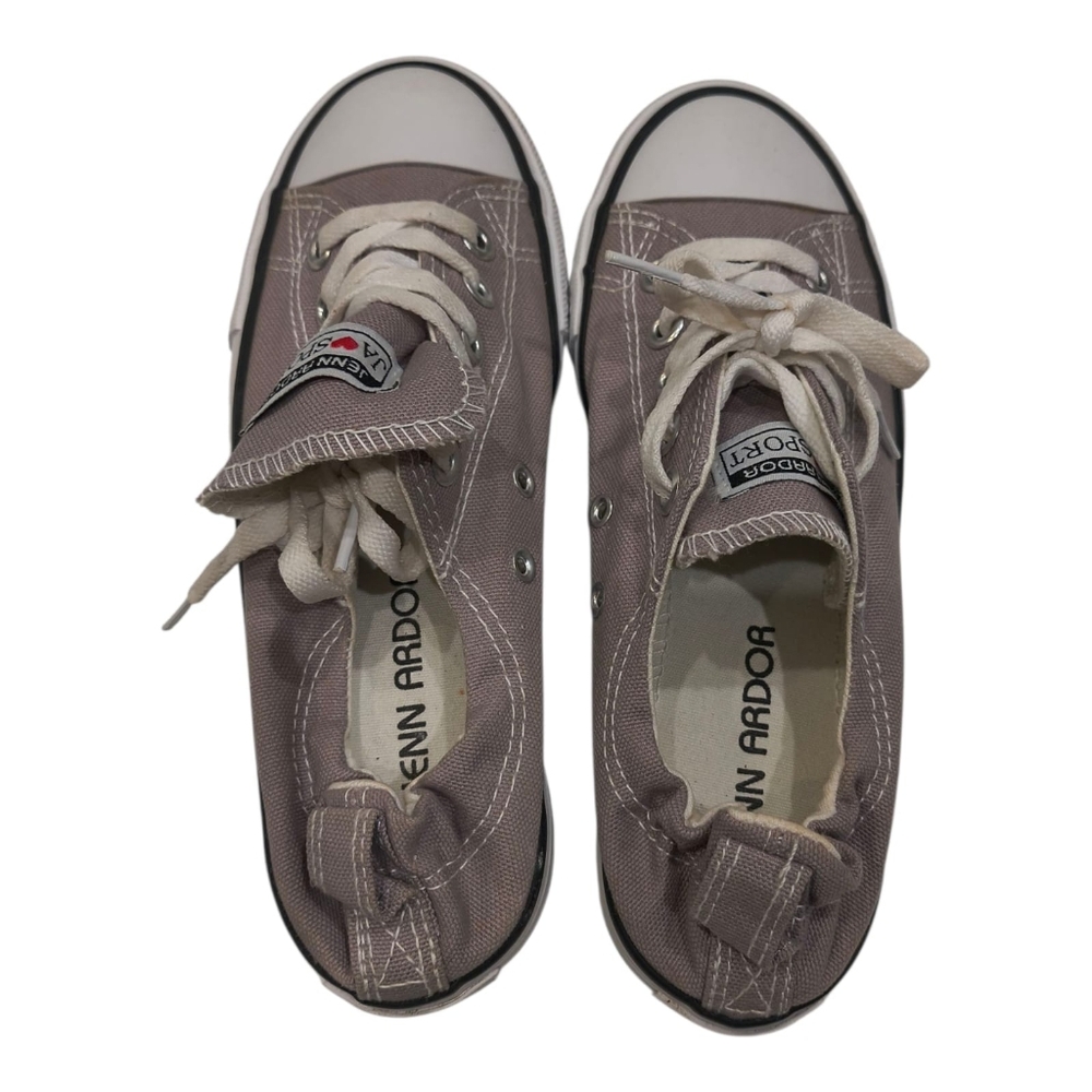 Jenn Ardor Slip OnGray Canvas Sneakers Size 7.5